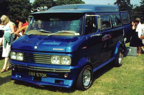 Blue Bedford CF van