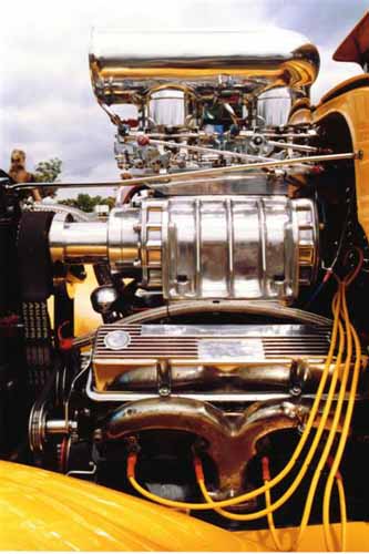 Blown Model A engine